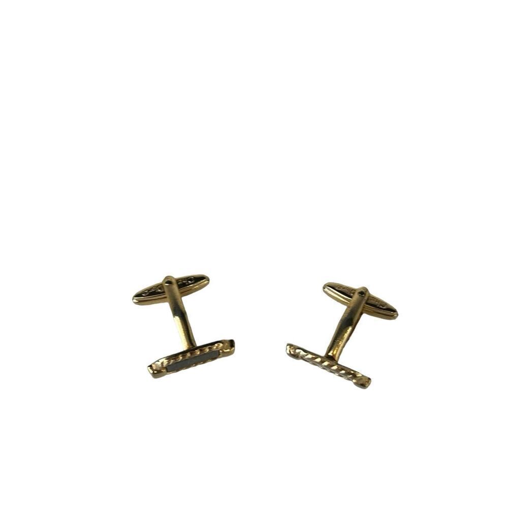 Christian Dior Authentic Rectangular Cufflinks Go… - image 4